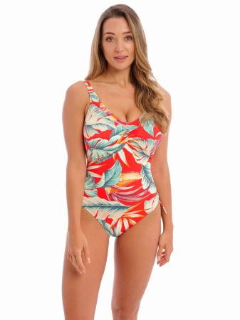 BAMBOO GROVE -  HOT CHILLI  - UW V-NECK SWIMSUIT WITH ADJUSTABLE LEG - FS501630 -  HOT - F.jpg