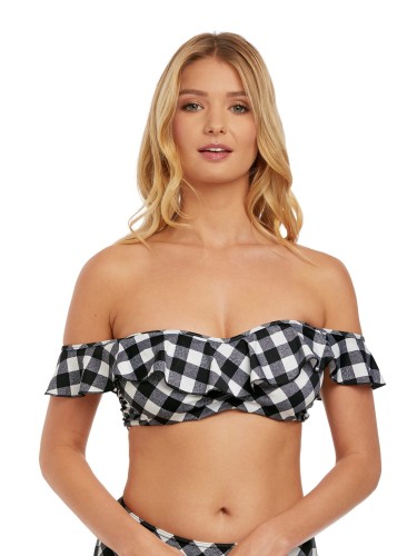 Przejdź do produktu Freya Totally Check strój kąpielowy dwuczęściowy (biustonosz)